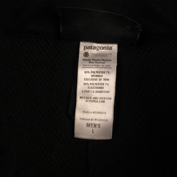 Patagonia Mens Black Softshell Jacket L A4002 - Picture 3 of 7